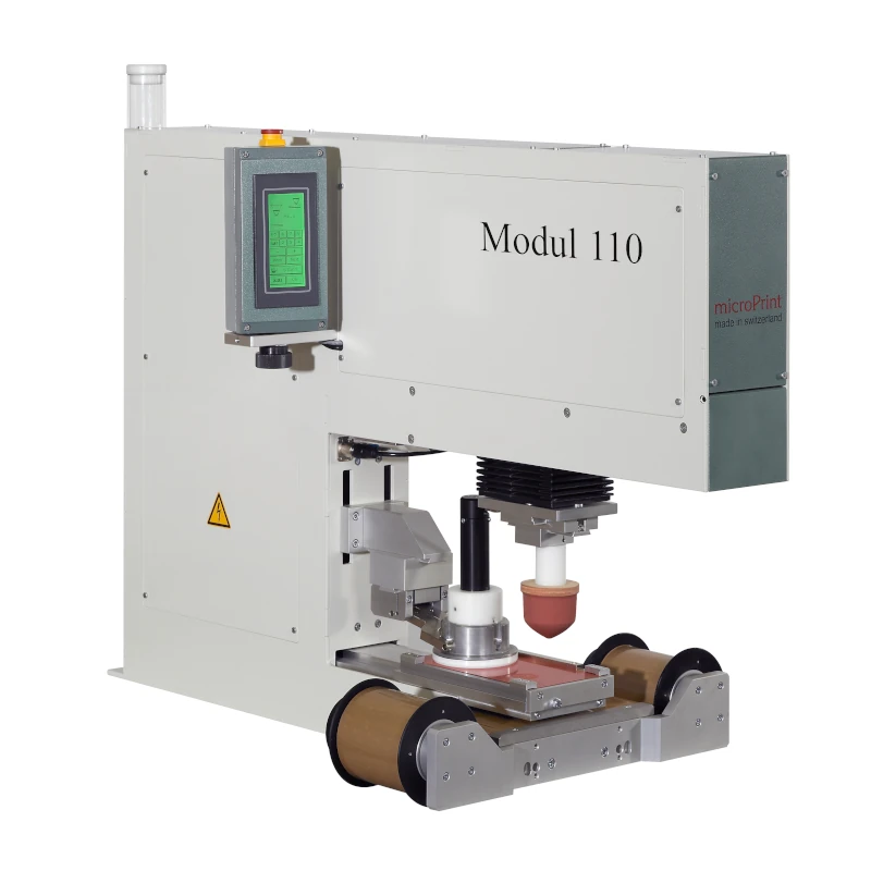 Système de tampographie compact avec design ultra-fin – type Modul 110